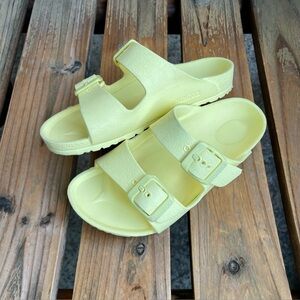 Kids Birkenstock Yellow EVA Arizona Sandal Size 11